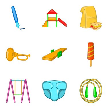 Annelik Icons set, karikatür tarzı