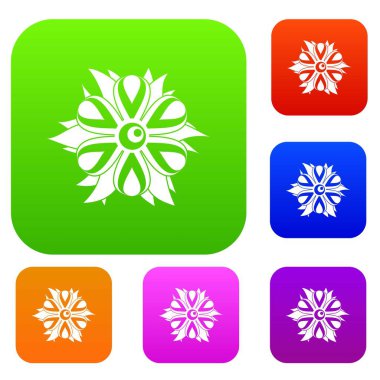 Çiçek renk koleksiyonu ayarla