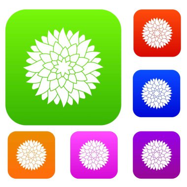 Çiçek renk koleksiyonu ayarla