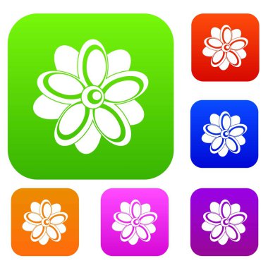 Çiçek renk koleksiyonu ayarla