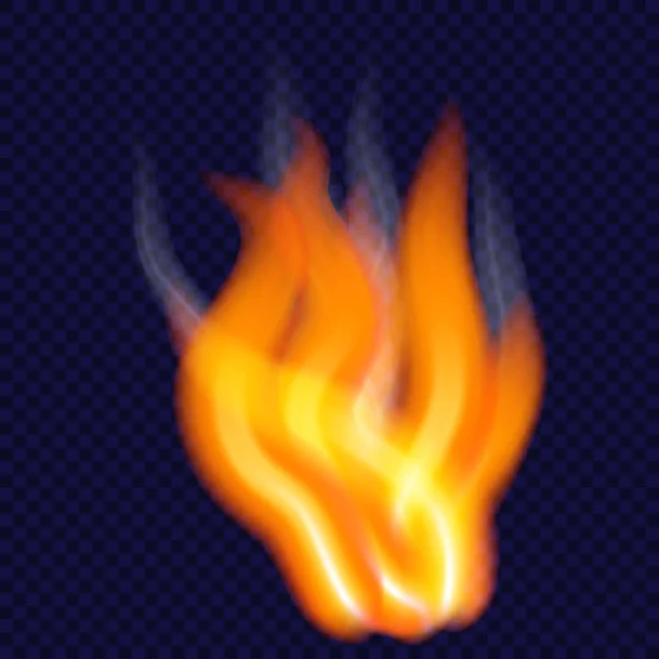 Natt brand konceptet bakgrund, realistisk stil — Stock vektor