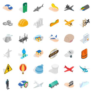 İlke Icons set, izometrik stili