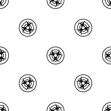 Biyolojik tehdit desen sorunsuz siyah iz