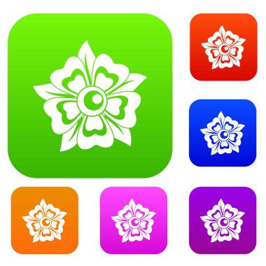 Çiçek renk koleksiyonu ayarla