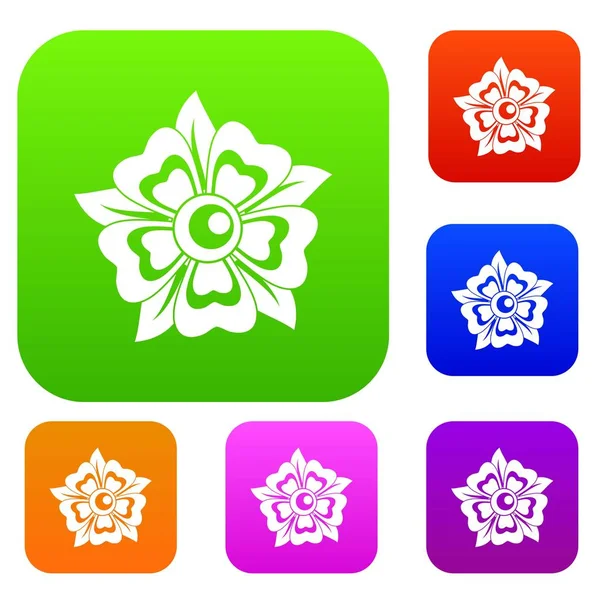 Çiçek renk koleksiyonu ayarla