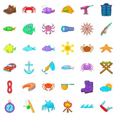 Etkinlik simgeler kümesi, karikatür tarzı