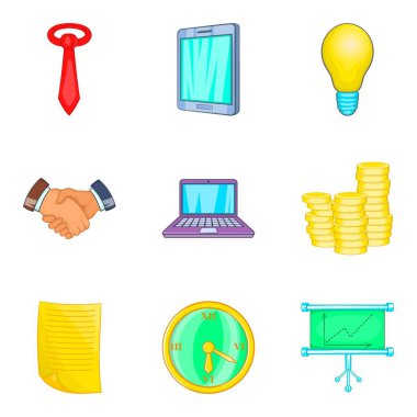 Grafik simgeler kümesi, karikatür tarzı