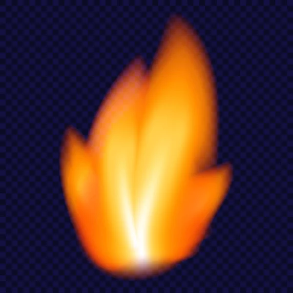 Kerzenfeuer-Konzept Hintergrund, realistischer Stil — Stockvektor