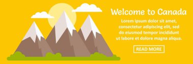 Kanada afiş yatay kavramına hoş geldiniz