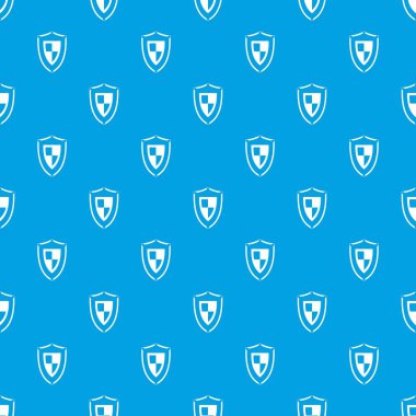 Kalkan desen kesintisiz mavi