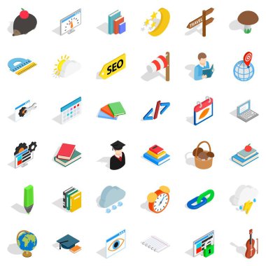 Simgeler kümesi, izometrik stil sayısı