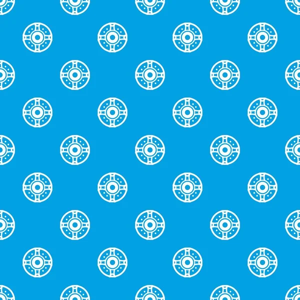 盾模式无缝蓝色 — 图库矢量图片