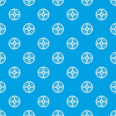 Kalkan desen kesintisiz mavi