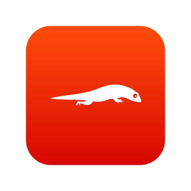 Kertenkele simgesi dijital kırmızı