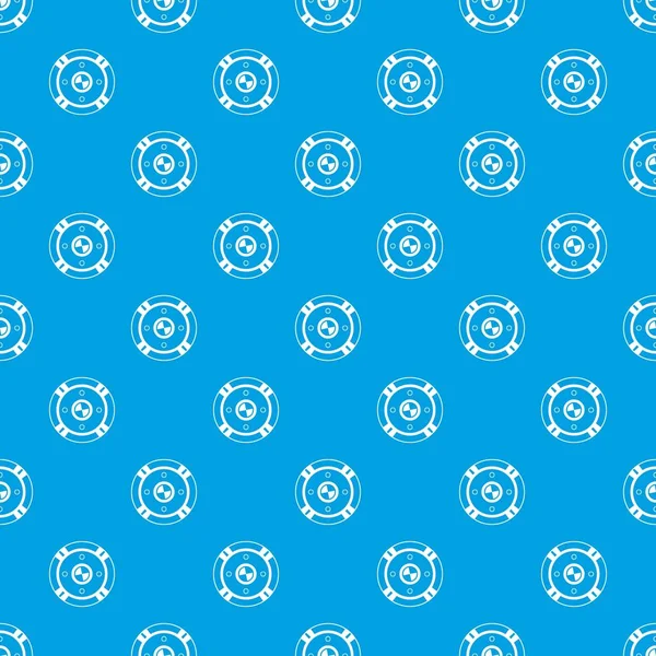 Patrón de escudo azul sin costuras — Vector de stock