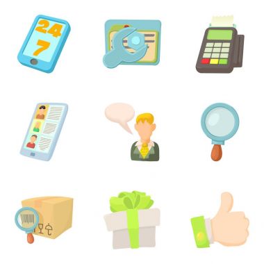 Tediye Icons set, karikatür tarzı