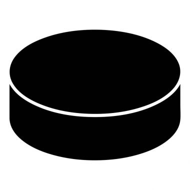 Çamaşır makinesi hokey simgesi, basit siyah stil