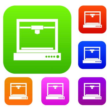 3D yazıcı modeli renk koleksiyonu ayarla