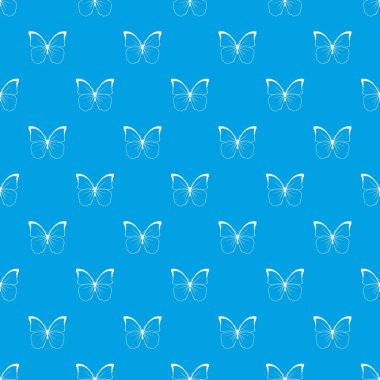 Kelebek deseni kesintisiz mavi