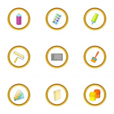 Bilgisayar simgeleri çizim ayarla, tarzı çizgi film