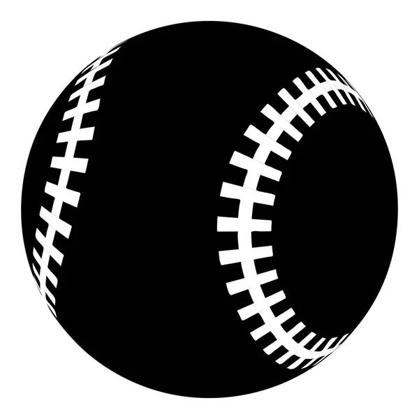 Baseball icon, simple black style — Stock Vector