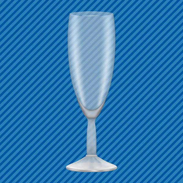 シャンパン グラス コンセプト背景、現実的なスタイル — ストックベクタ
