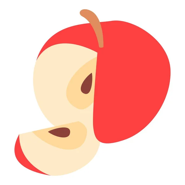 Ikona jabłka, izometryczny styl 3d — Wektor stockowy