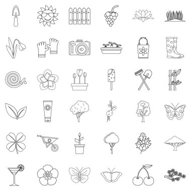 Kiraz Icons set, anahat stili