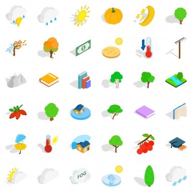 Yıldırım Icons set, izometrik stili