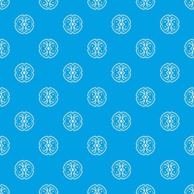 Kalkan desen kesintisiz mavi