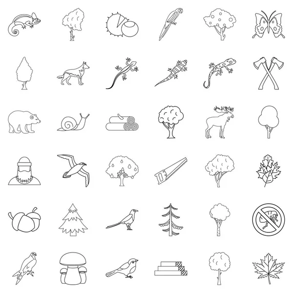 Orman Icons set, anahat stili