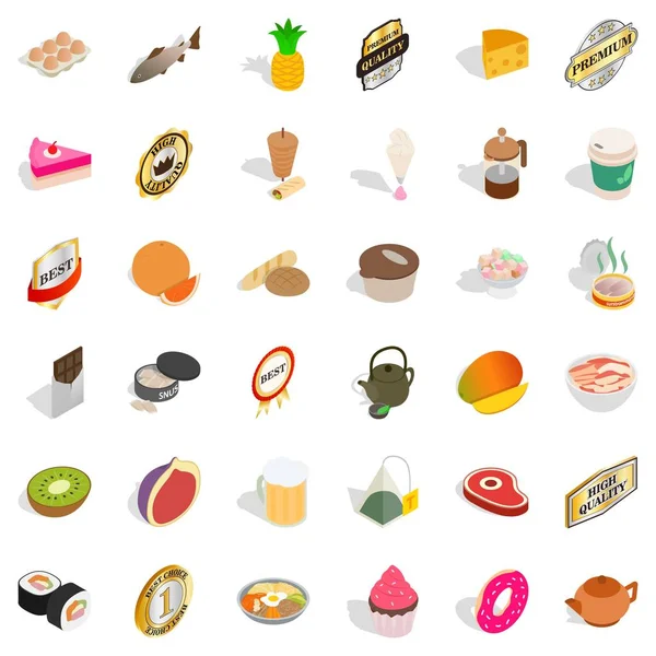 İnce Icons set, izometrik stili