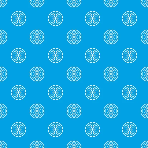Kalkan desen kesintisiz mavi
