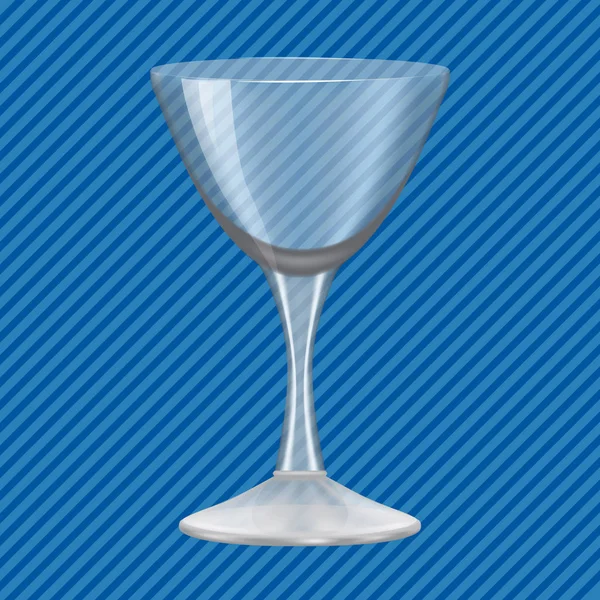 Cocktailglas concept achtergrond, realistische stijl — Stockvector