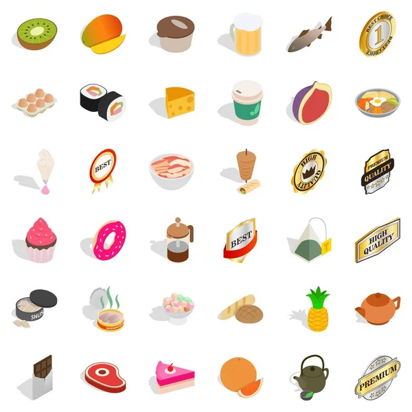 Et Icons set, izometrik stili