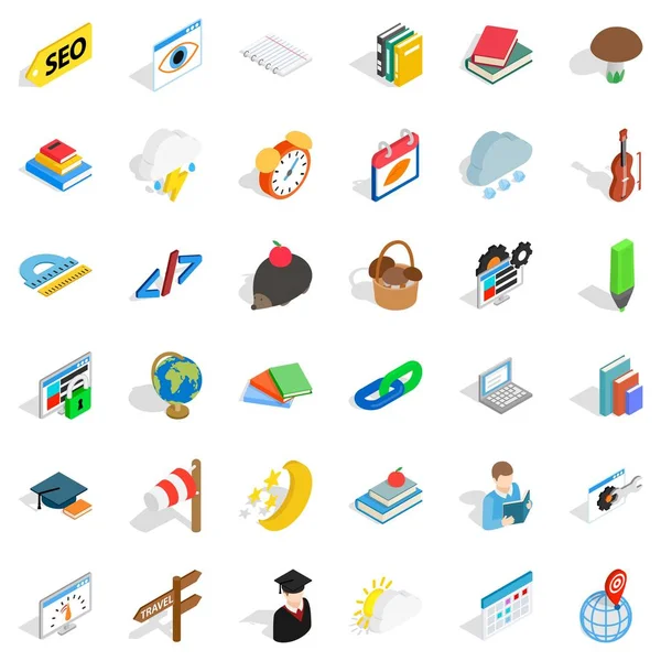 Takvim Icons set, izometrik stili