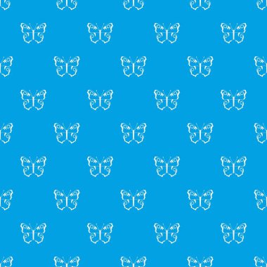 Kelebek deseni kesintisiz mavi