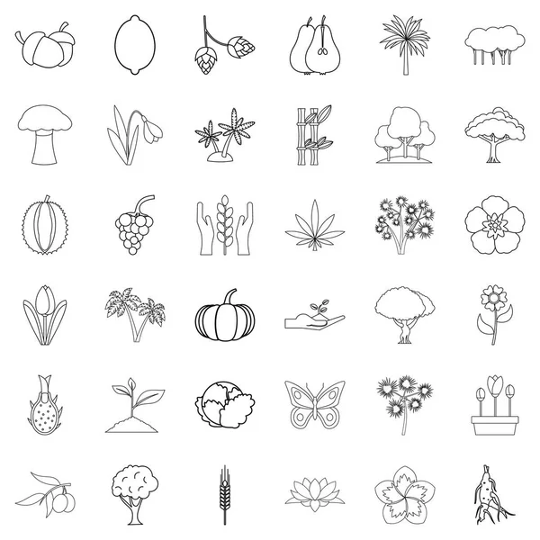 Bahar Icons set, anahat stili