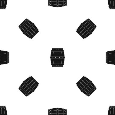 Ahşap varil desen sorunsuz siyah