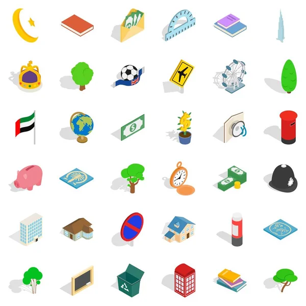 Kalkan Icons set, izometrik stili