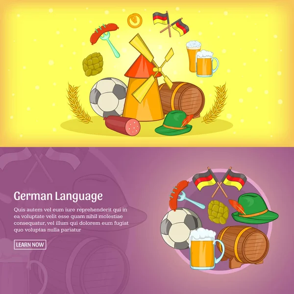 Alman banner şablon ayarlama, çizgi film