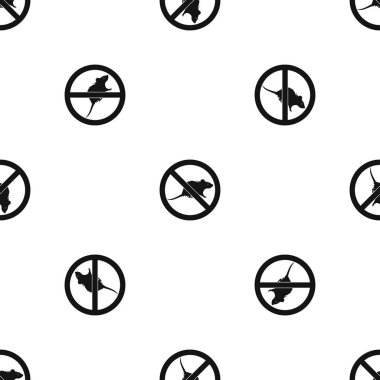 Hayır fare işareti desen sorunsuz siyah