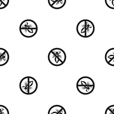 Hiçbir işe yaramaz işareti sorunsuz siyah desen