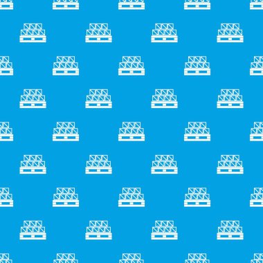 Kutuları ürünler desen kesintisiz mavi