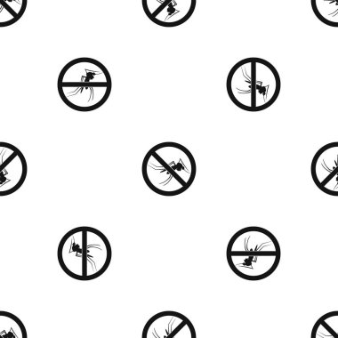 Sivrisinek yok sorunsuz siyah desen