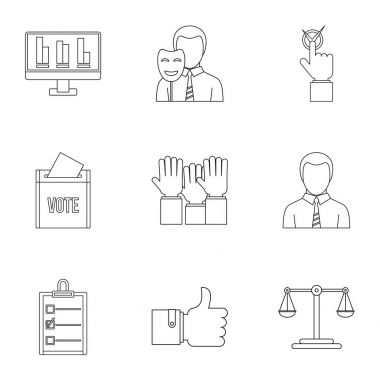 Oy Icons set, anahat stili