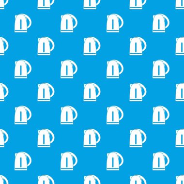 Elektrikli su ısıtıcısı desen kesintisiz mavi