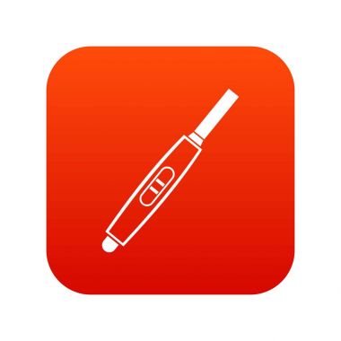 Hamilelik testi pozitif hamile simgesi dijital kırmızı