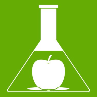 Şişesi elma simgesi yeşil ile test