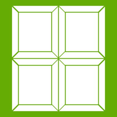 Çikolata parçası simgesi yeşil